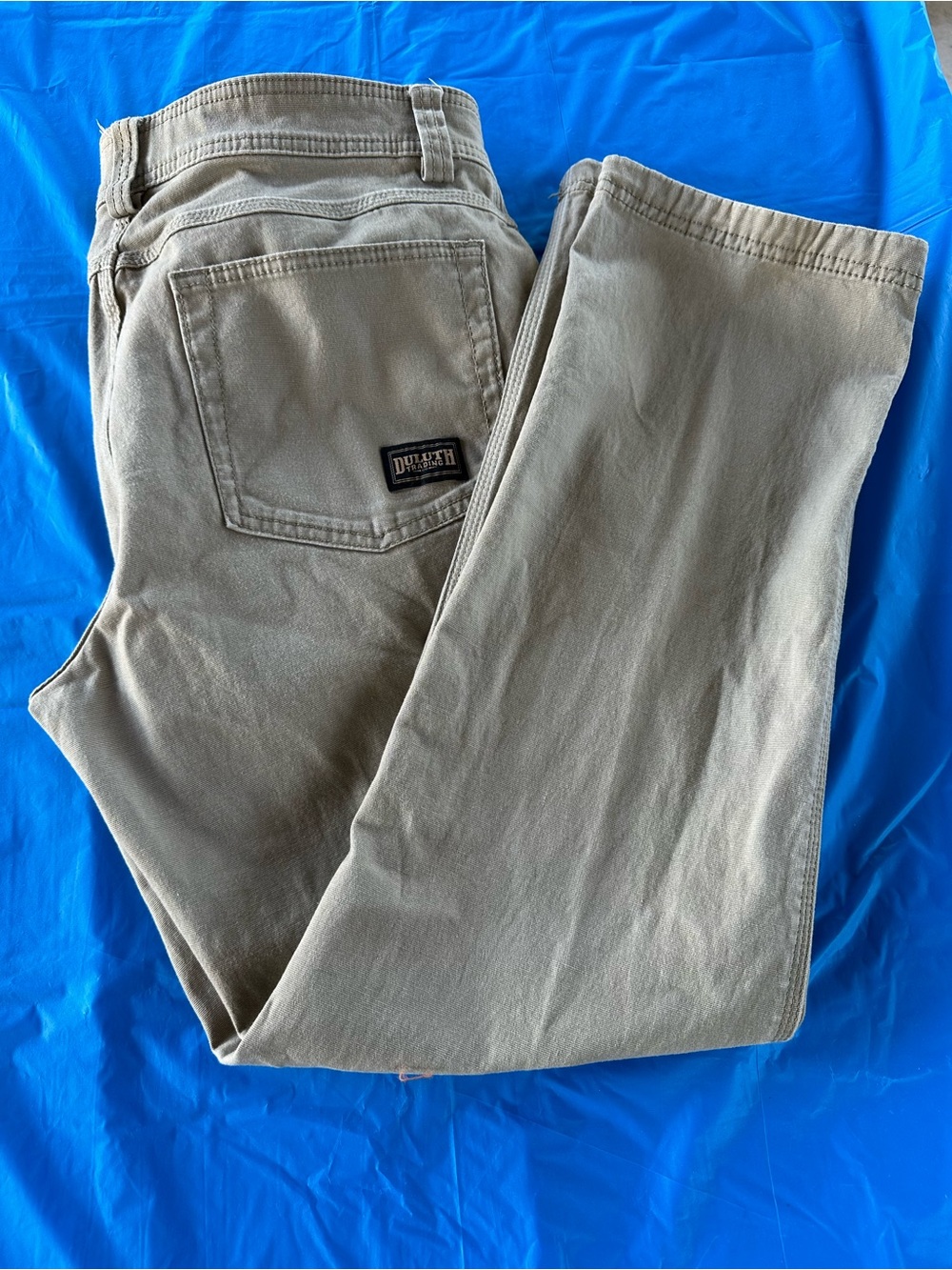 Duluth Trading Co Tan Work Chinos